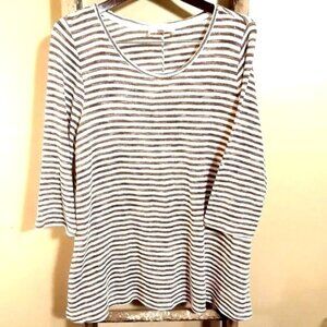 Philosophy Women's Tunic Sweater Striped 1X